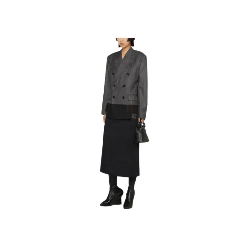 Maison Margiela Spliced Pinstripe Blazer-2