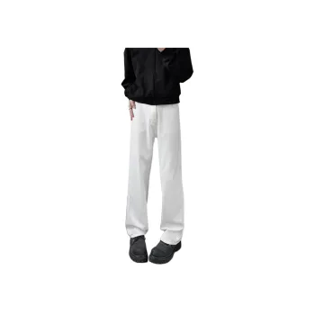 WARNING LIGHT Jeans Unisex White