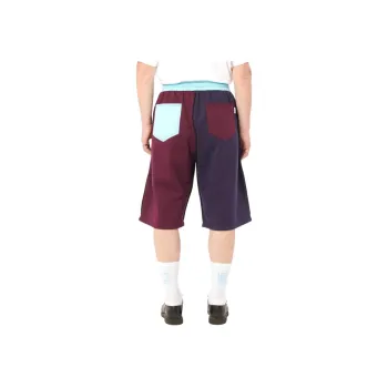 PACCBET Patchwork Detailed Drawstring Waist Shorts