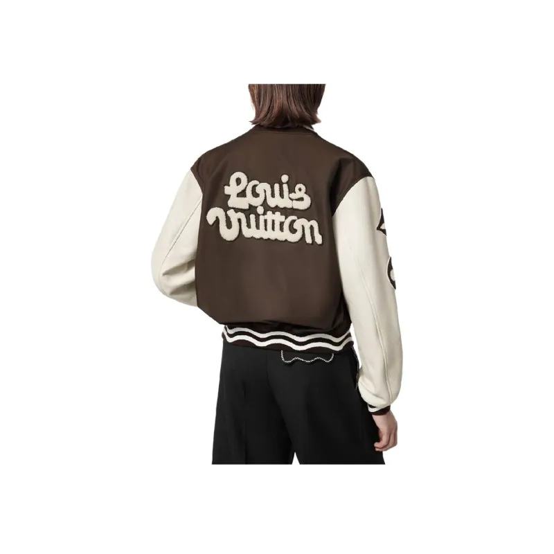 LOUIS VUITTON By Tyler The Creator Embroidered Varsity Jacket-5
