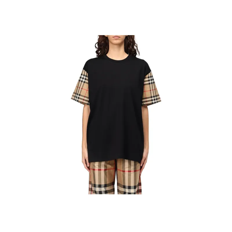 Burberry Vintage Check sleeve T shirt-0
