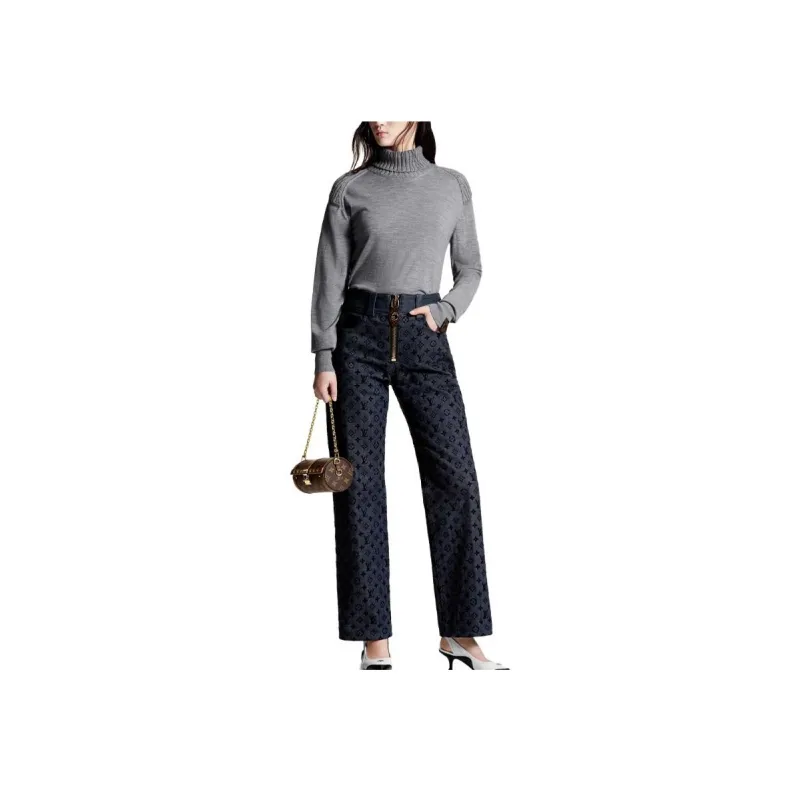 LOUIS VUITTON Sweater Women's Gray-1