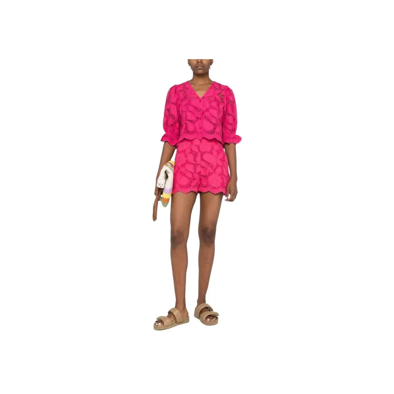 Maje Casual Shorts Women's Fuchsia-1
