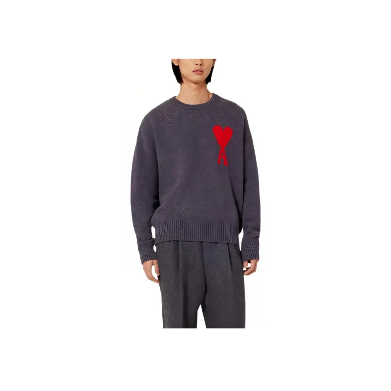 AMIPARIS Paris Ami De Coeur Crewneck Knitted Jumper-1