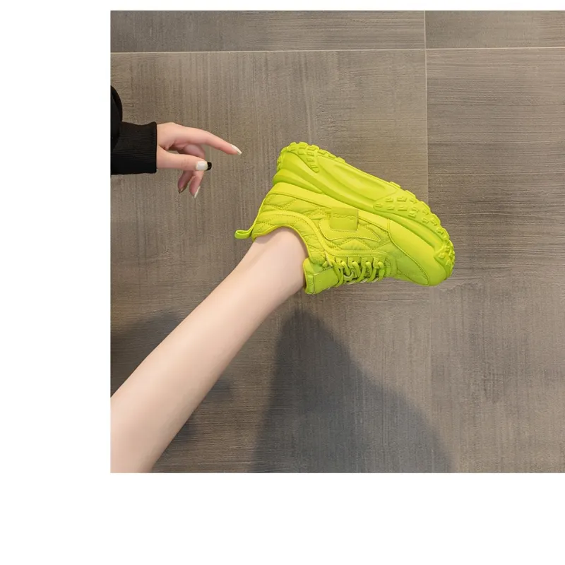 NRDROFFICIAL Anti Slip And Wear Resistant Lightweight Low Top Chunky Sneakers Women's-5