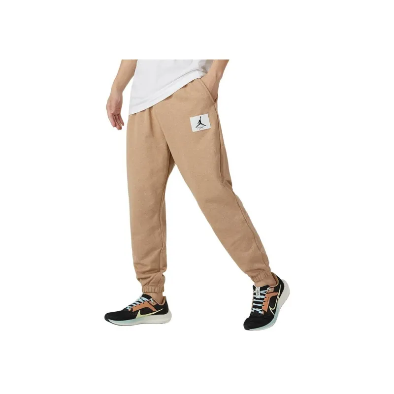 Jordan Knitted Sports Pants Men's Khaki-3