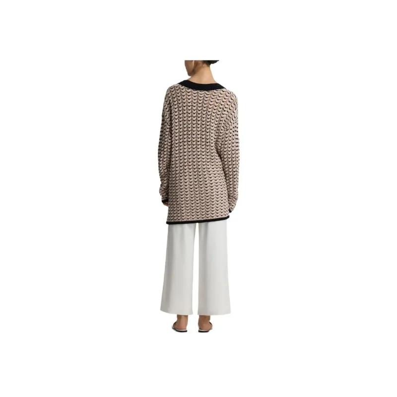 St. John Chevron-knit Jumper-2