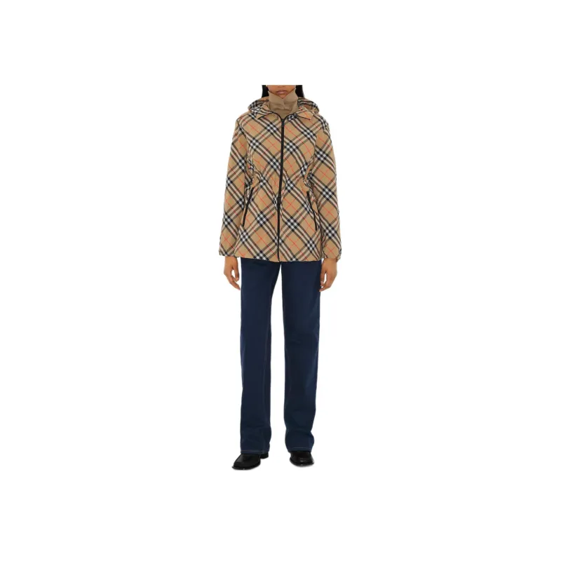Burberry Nova Check Hooded Coat-1