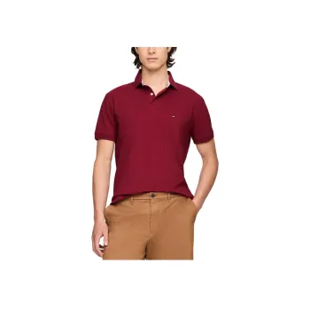 Tommy Hilfiger Polo Shirt Men's Maroon