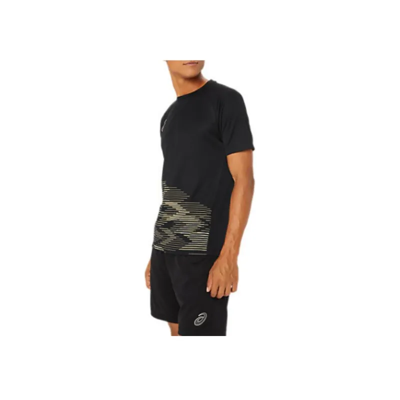 Asics T Shirts Men Black-3