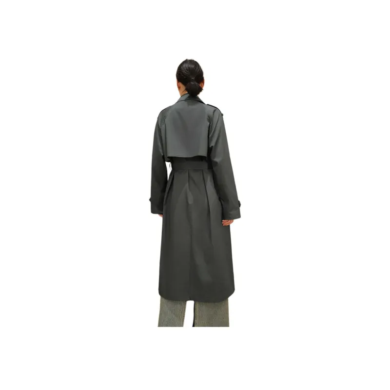 Orange Desire Trench Coat Women's-2