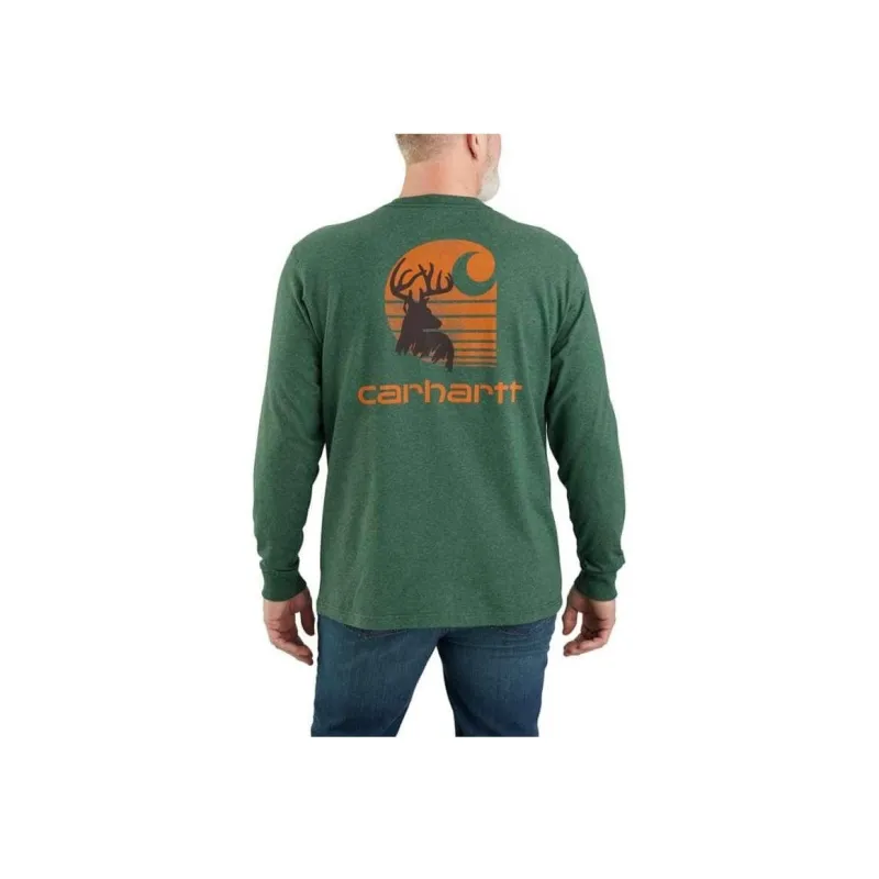 Carhartt T Shirts Men Frosted Balsam Heather/Scented Heather-0