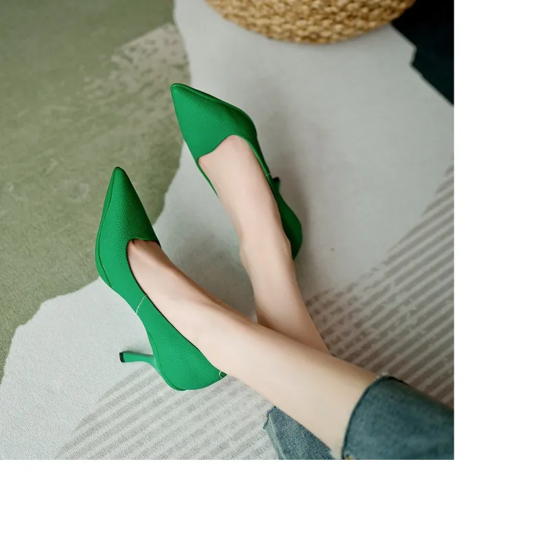 Guci Tianlun GuQiheAven Slim Heel High Heels 7cm Women's-14