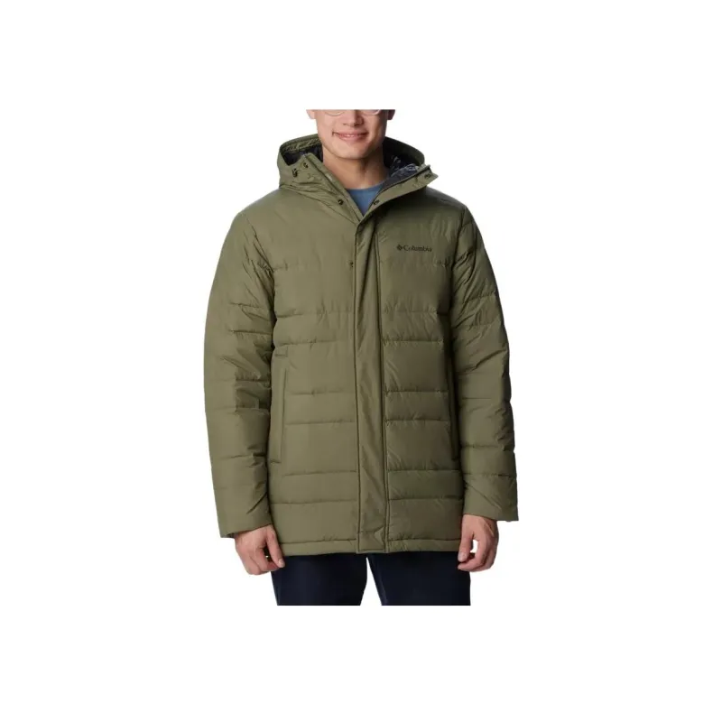Columbia Saltzman Down Parka Jackets & Coats Men's Stone Color Green-0