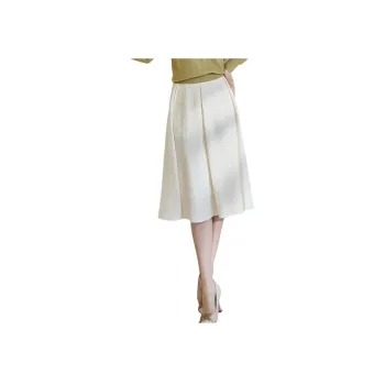 ROEYSHOUSE Casual Long Skirts Women's Ecru