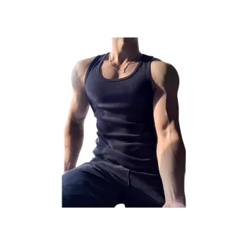 ROSECREED Fashion Minimalist Style Sleeveless Sports Shirt Unisex