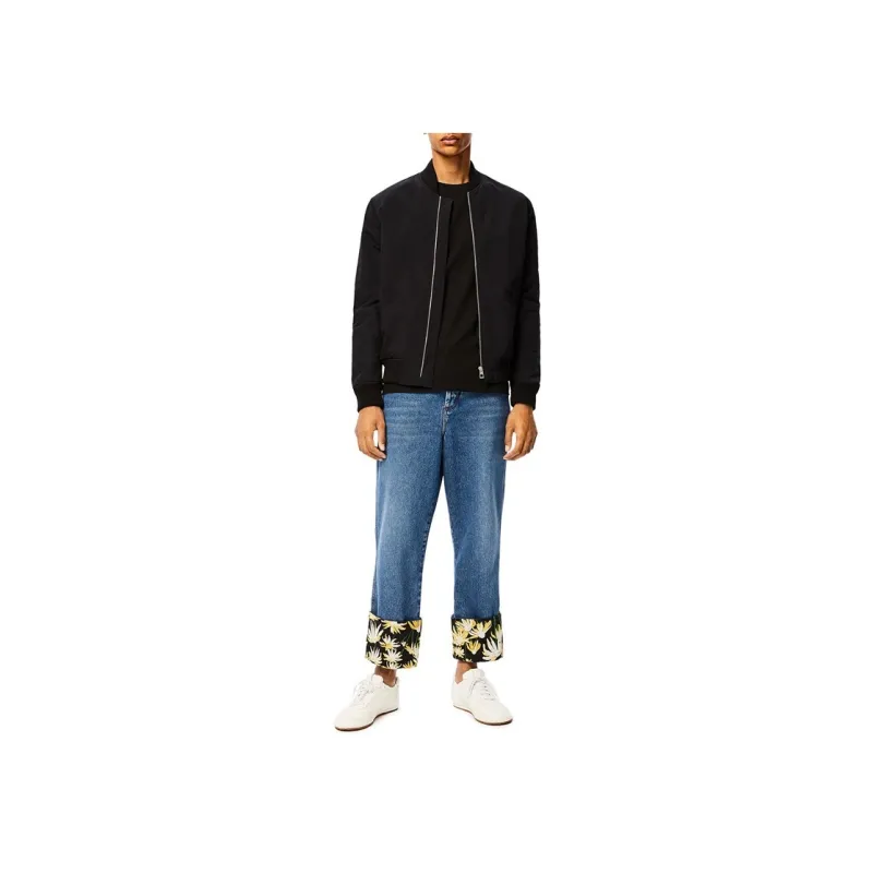 LOEWE Fisherman Daisy Turn Up Jeans-1