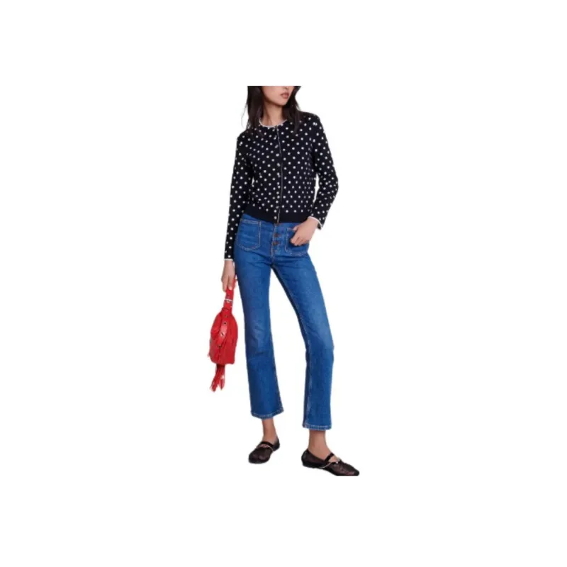 Maje Fancy Knit Cardigan-1