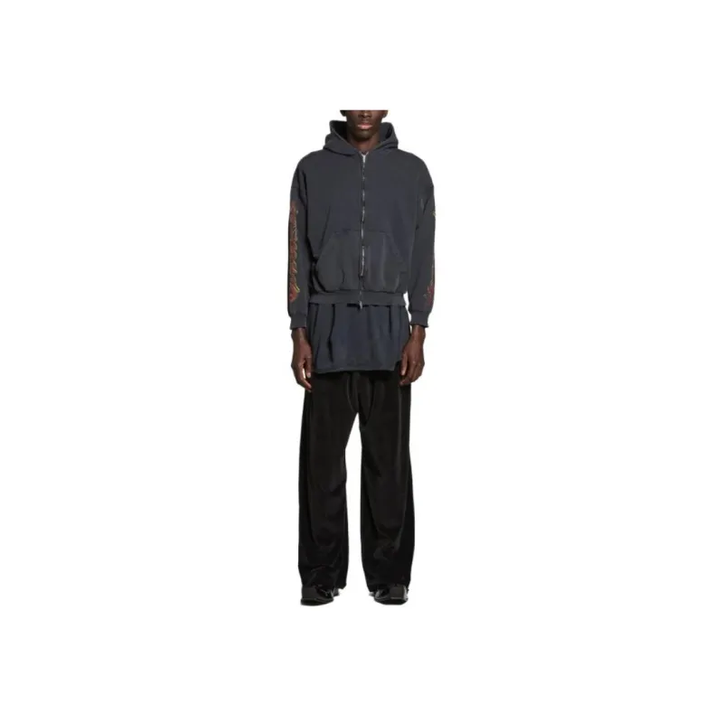 Balenciaga Offshore Zip Up Hoodie Medium Fit-2