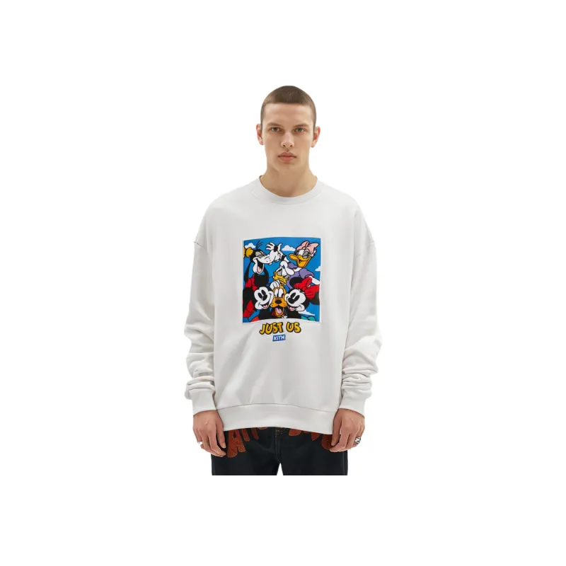 KITH For Mickey & Friends Family Portrait Vintage Crewneck-2