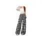 Lace Trims Plaid (Pants)