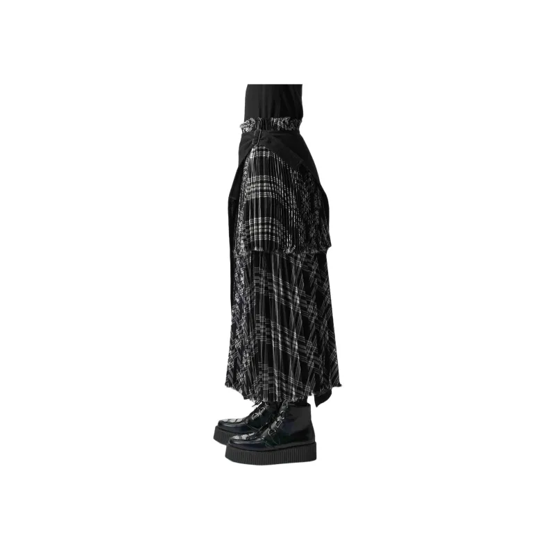 Yohji Yamamoto Casual Long Skirts Women's Black-5