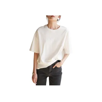 SHALLOW STREAMS Drop Shoulder Sleeve T Shirt Women's