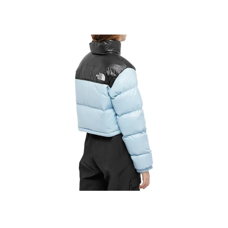 THE NORTH FACE Women's Nuptse Short Jacket Beta Blue-1