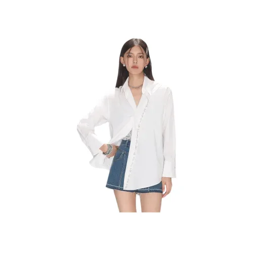Caroline 화이트 여성 셔츠