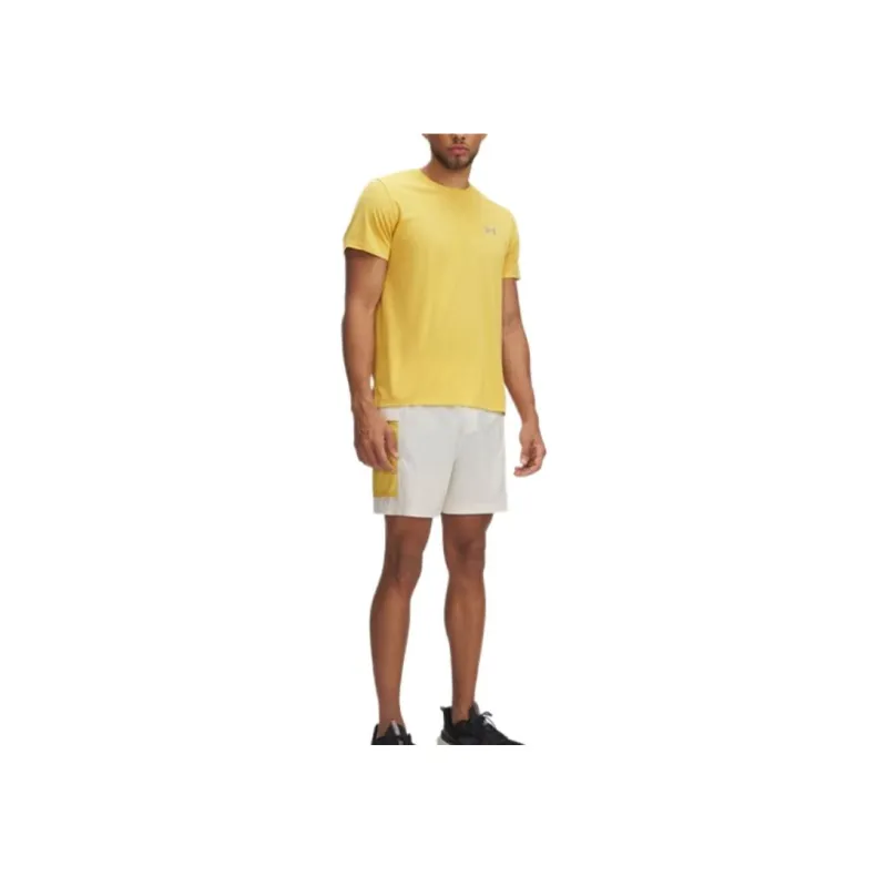 Under Armour Launch Trail Casual Shorts Men's Yellow White-2