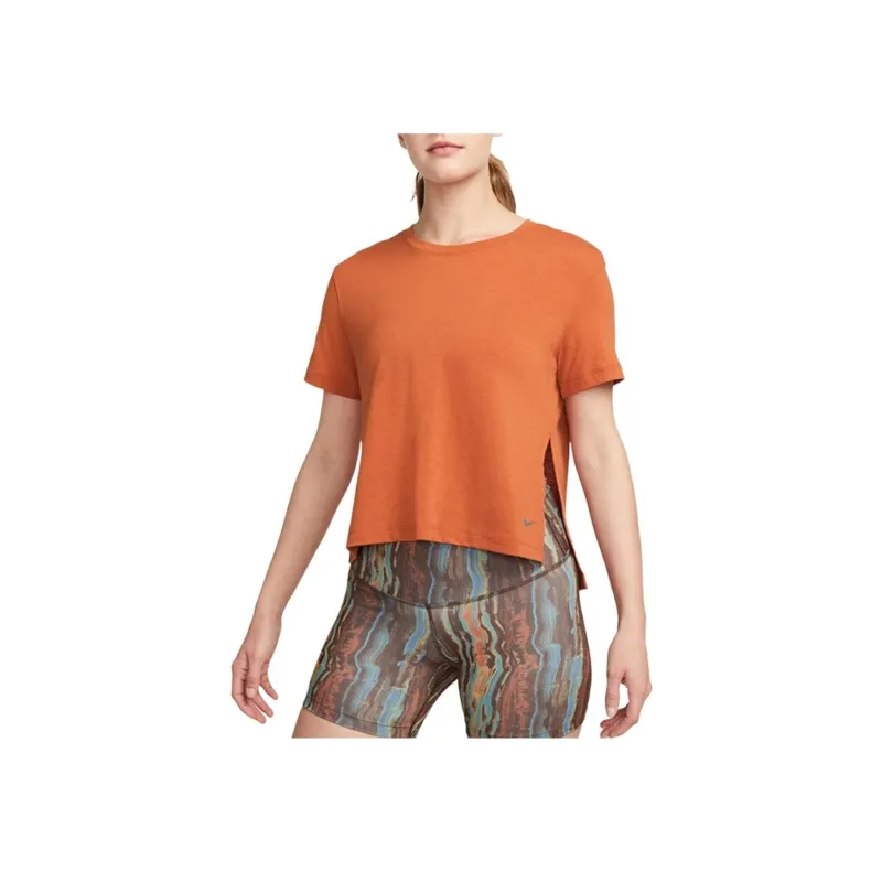 Nike T Shirts Women's Orange-0