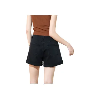 SMEN Denim Shorts Women's Black