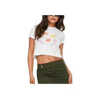 PRINCESS POLLY T Shirt Women's WHITE/White