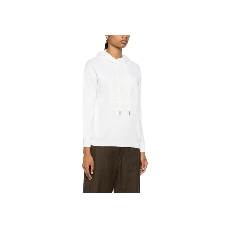 'S MAX MARA Logo embossed Hoodie-4