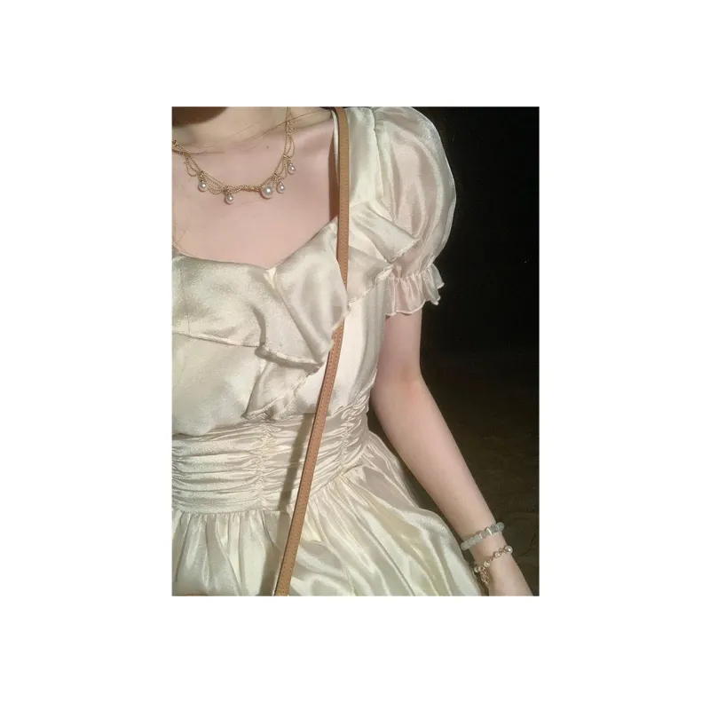 KENLY Long Sleeved Dresses Women's Apricot-1