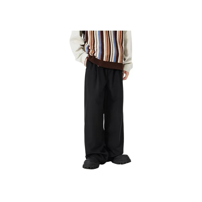 SONGS ALONG Casual Pants Unisex Black-0