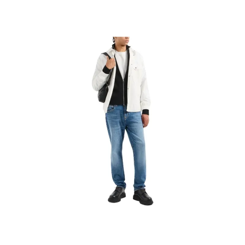ARMANI EXCHANGE Ribbed knit Zipped Cardigan-3