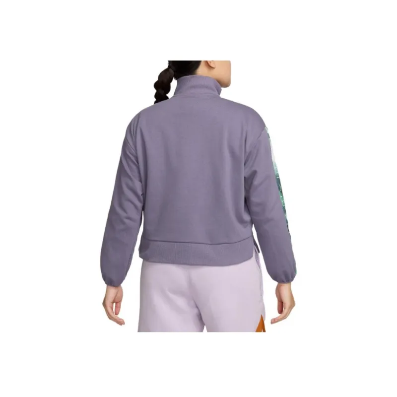 Nike Swoosh Fly Women's Dri FIT Oversized 1/4 Zip French Terry Basketball Top-2