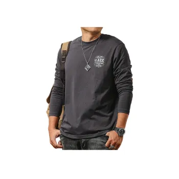 Seasonal Words T Shirt Men's Iron Gray