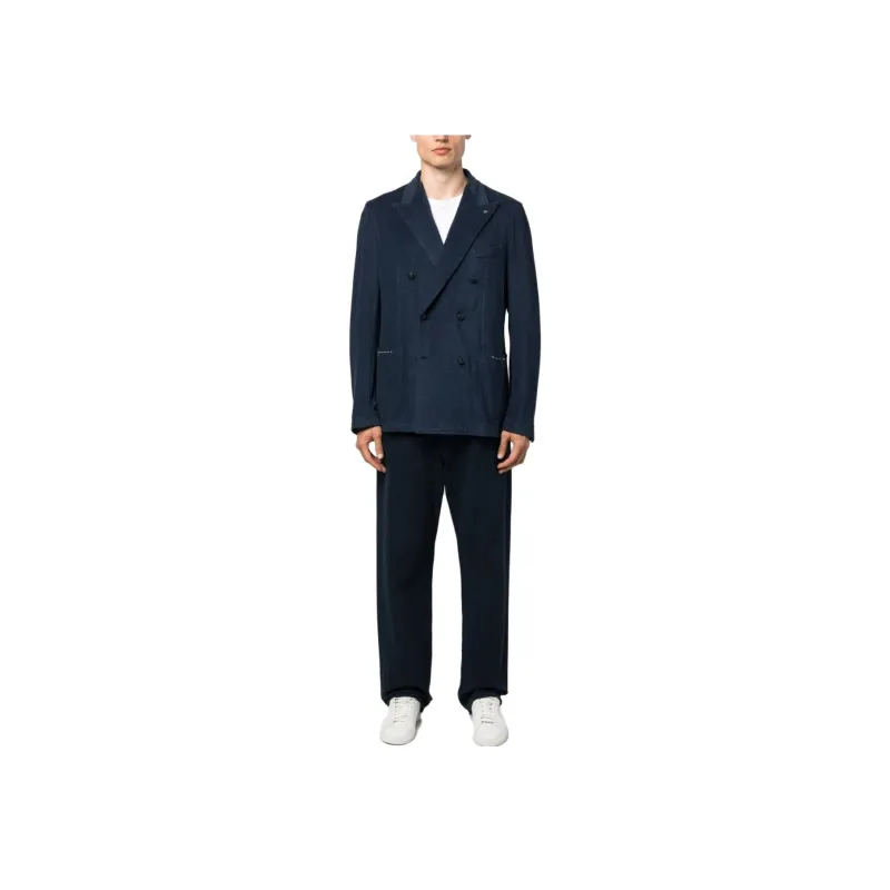 Tagliatore Peak lapel Double breasted Blazer-1