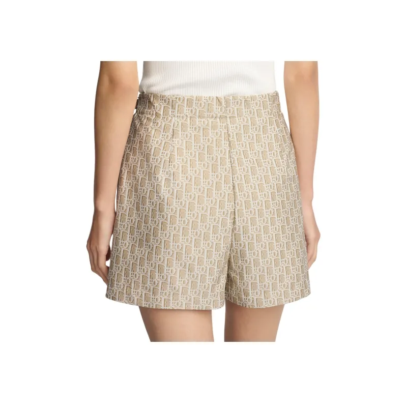 DIOR Casual Short Skirts Women's Beige-3