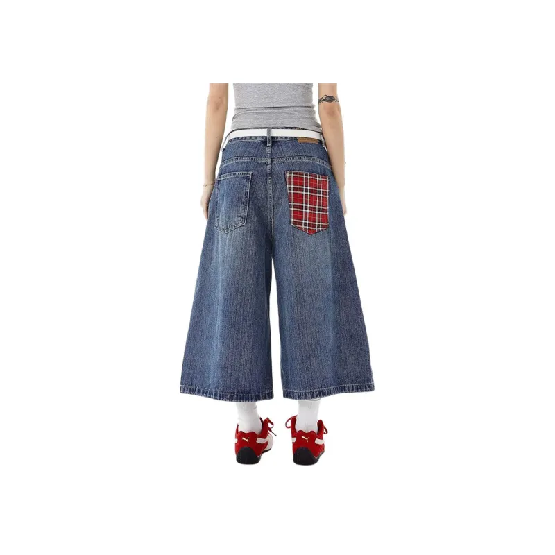 HKRXEC Cargo Shorts Men Blue-3