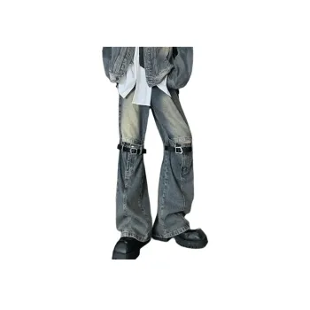 RASHOMONG Jeans Unisex Blue