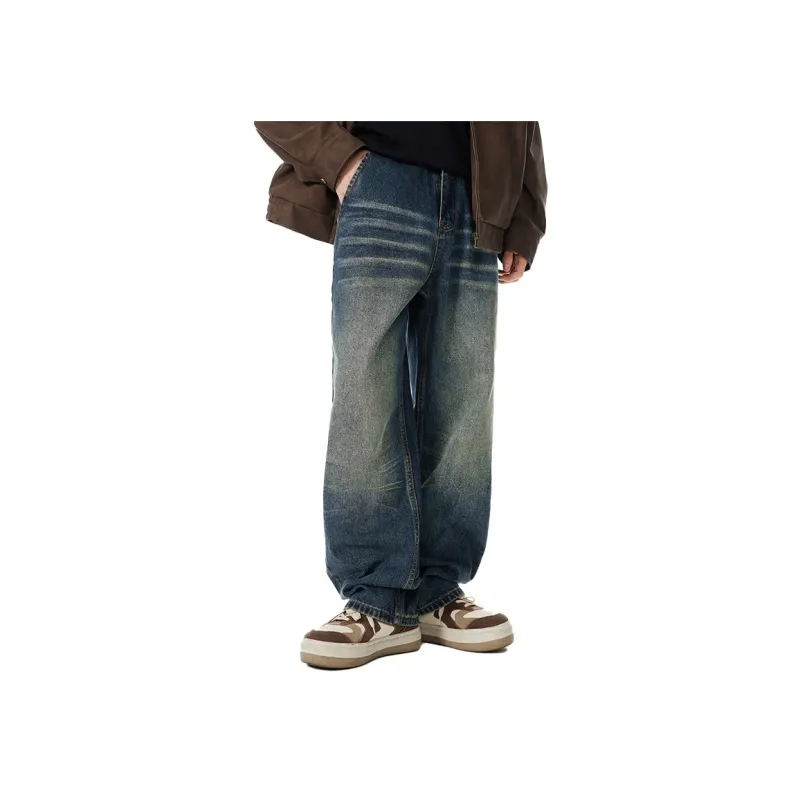 M-MAICCO Jeans Unisex Cyan Blue-10
