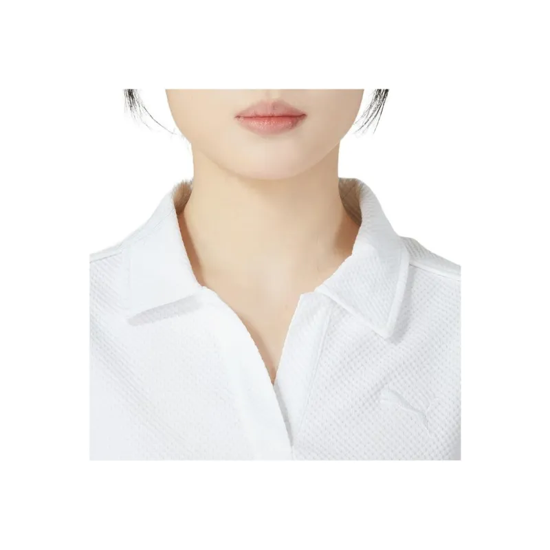 PUMA Drop Shoulder Sleeve T Shirt Women's White-2