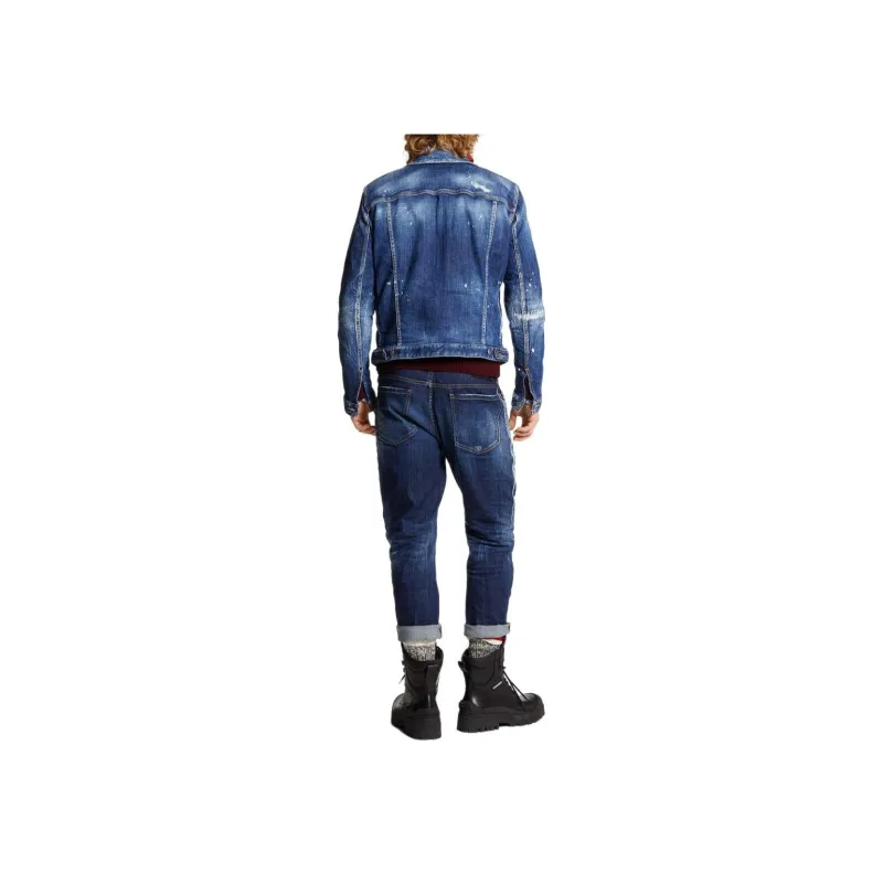 DSQUARED 2 Distressed Straight Leg Jeans-3