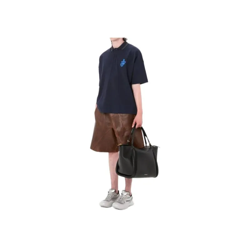 JW Anderson Anchor Patch Short Sleeve Polo Shirt-3