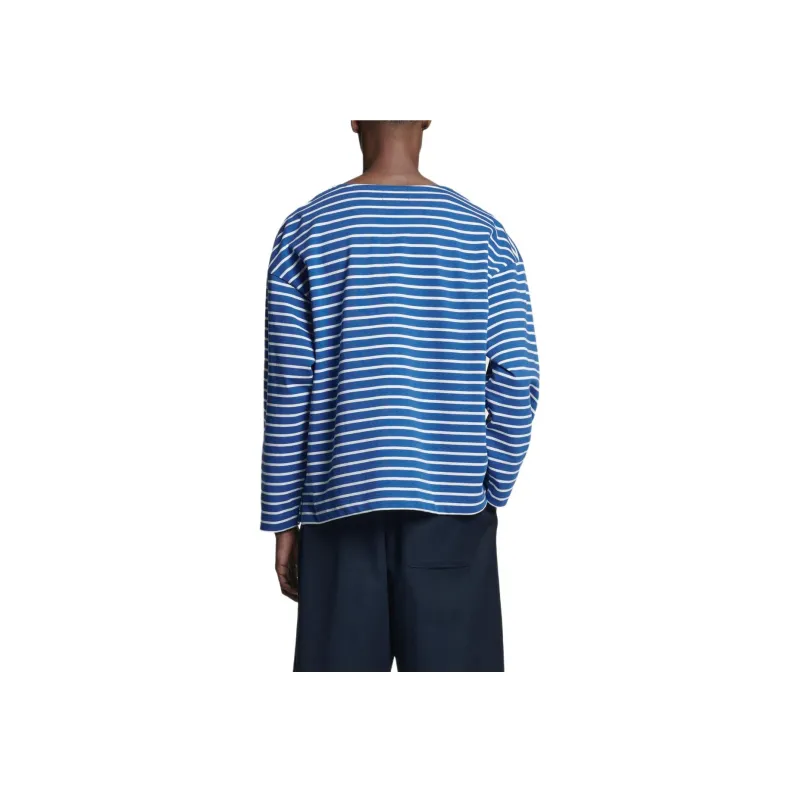 COS T Shirts Men Blue/White-4