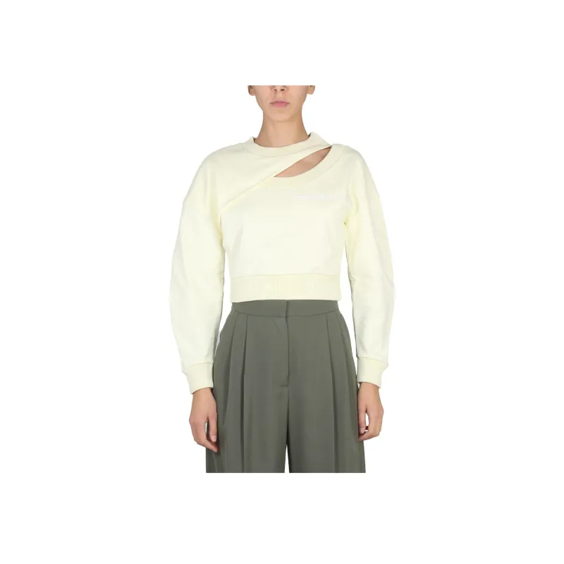 Alexander McQueen Logo Embroidered Cut Out Sweatshirt-5