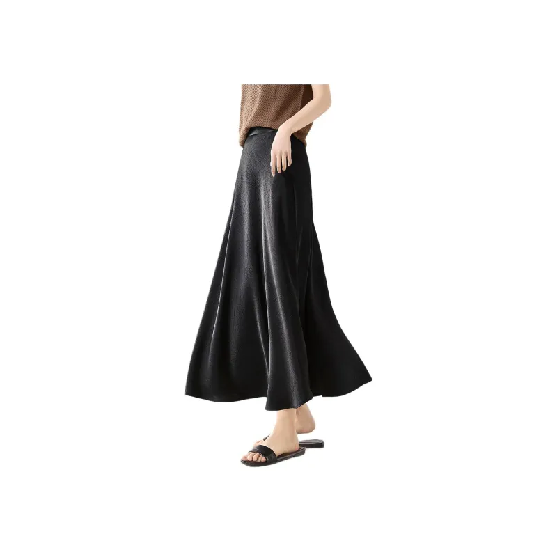 Mo Han Yi Mei Casual Long Skirt Women's Twilight Black-2